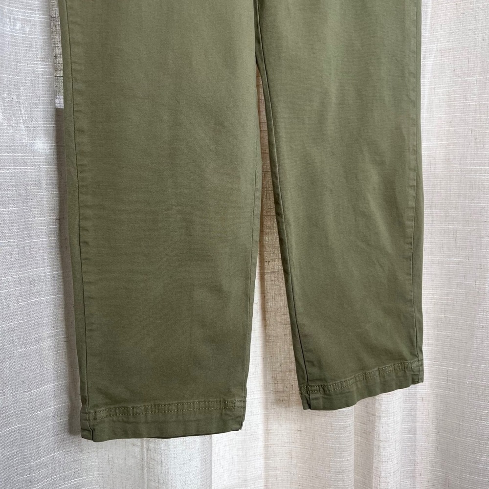 Marine Layer Maya Slim Straight Leg Utility Pants Olive Green Women's Size 4 - Picture 8 of 11